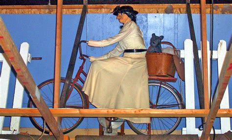 Bicycle riding witch from the land of oz